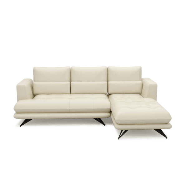 VILLA - Modular Push-Back Fabric / Leather Sofa (L-Shaped)