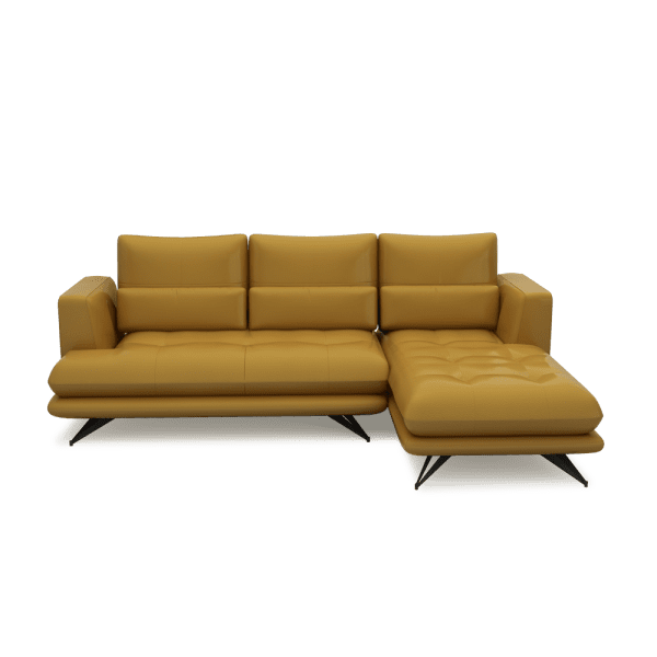 VILLA - Modular Push-Back Fabric / Leather Sofa (L-Shaped)