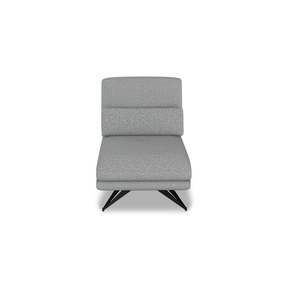 VILLA - Modular Push-Back Fabric / Leather Sofa (1-Seater)