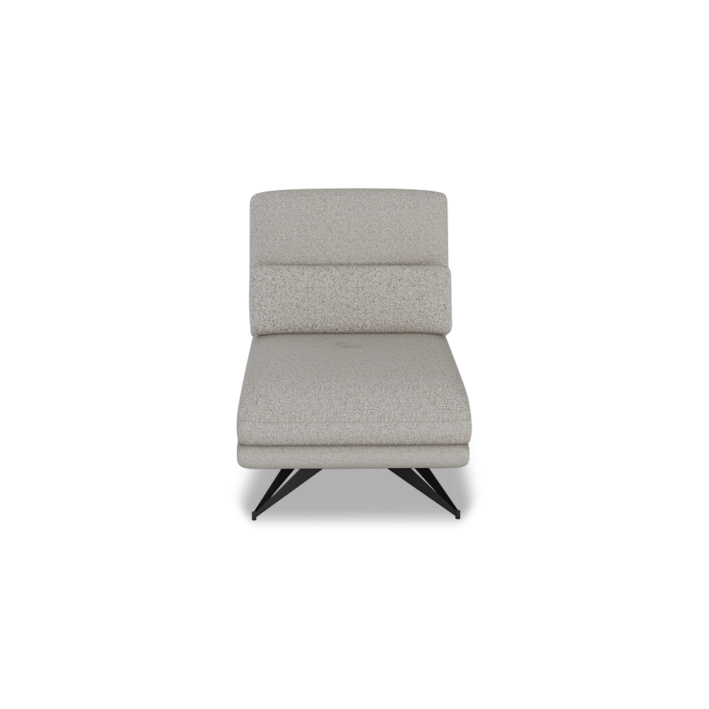 VILLA - Modular Push-Back Fabric / Leather Sofa (1-Seater)