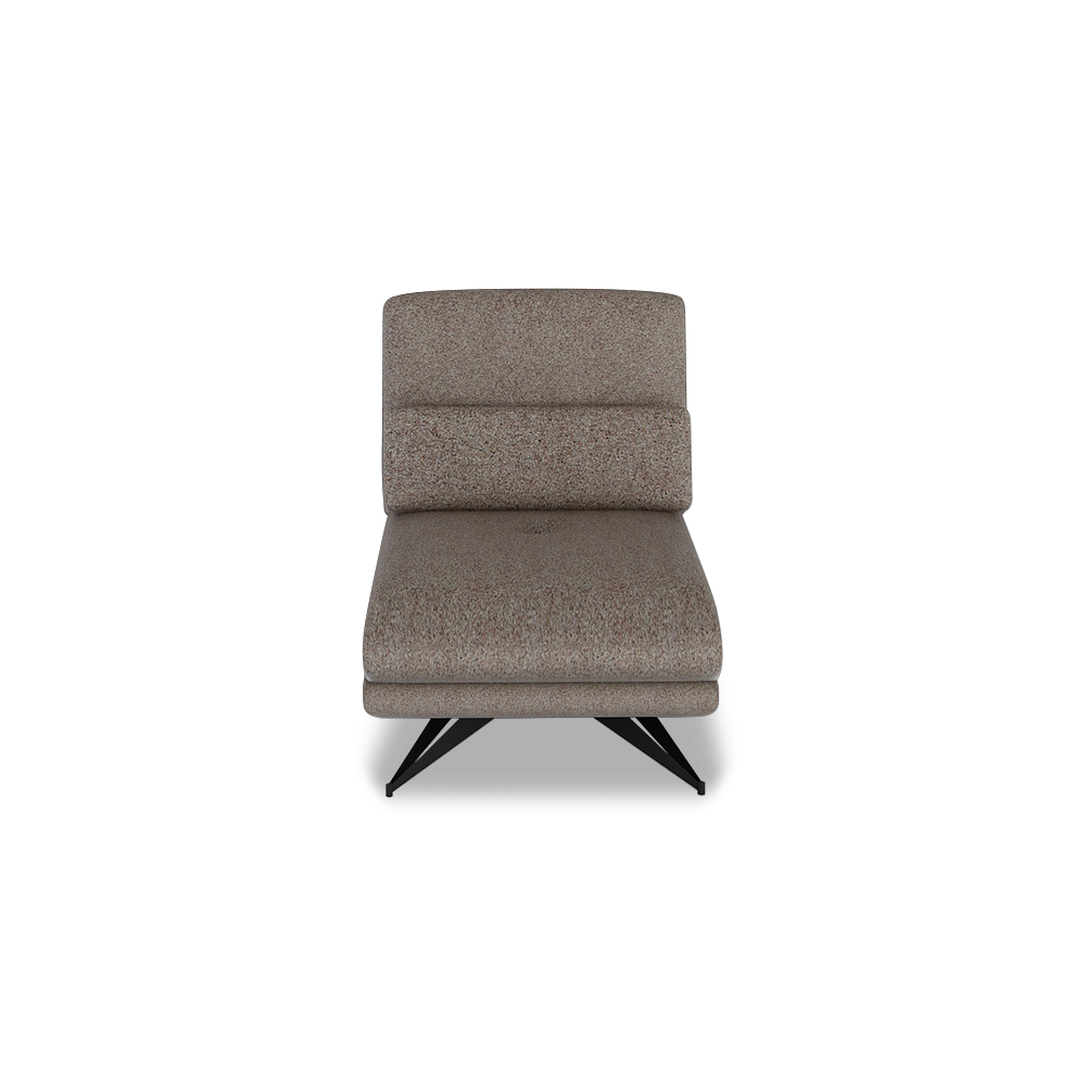 VILLA - Modular Push-Back Fabric / Leather Sofa (1-Seater)