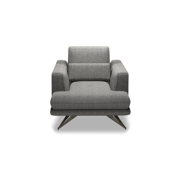 VILLA - Modular Push-Back Fabric / Leather Sofa (1-Seater)
