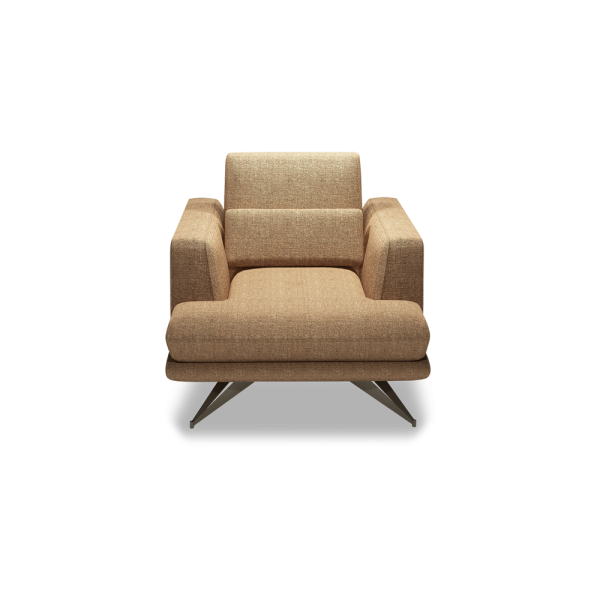 VILLA - Modular Push-Back Fabric / Leather Sofa (1-Seater)