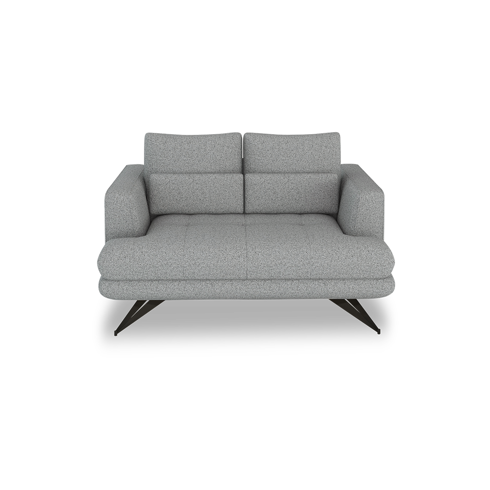 VILLA - Modular Push-Back Fabric / Leather Sofa (2-Seater)