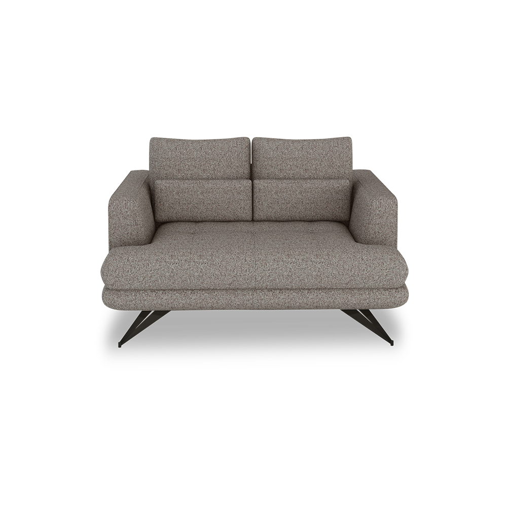 VILLA - Modular Push-Back Fabric / Leather Sofa (2-Seater)