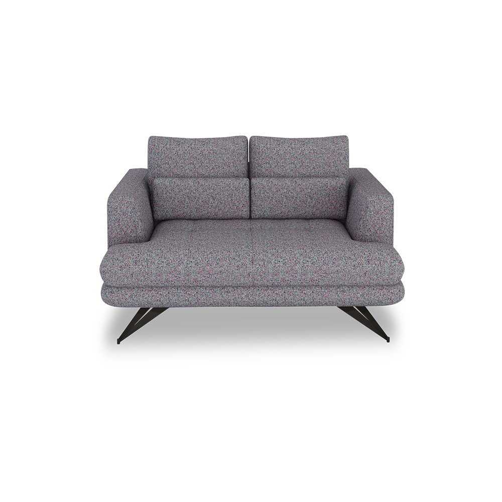 VILLA - Modular Push-Back Fabric / Leather Sofa (2-Seater)
