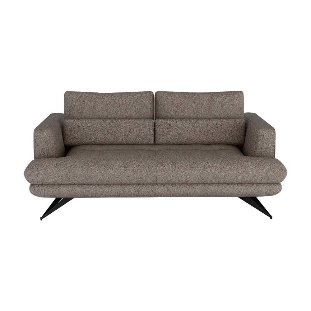 VILLA - Modular Push-Back Fabric / Leather Sofa (3-seater)