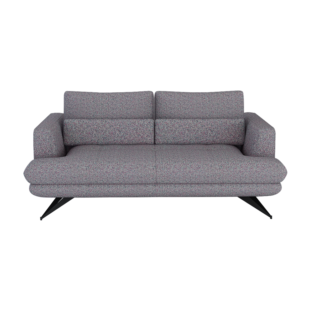 VILLA - Modular Push-Back Fabric / Leather Sofa (3-seater)