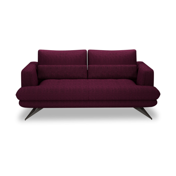 VILLA - Modular Push-Back Fabric / Leather Sofa (3-seater)
