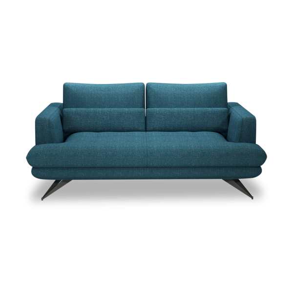 VILLA - Modular Push-Back Fabric / Leather Sofa (3-seater)