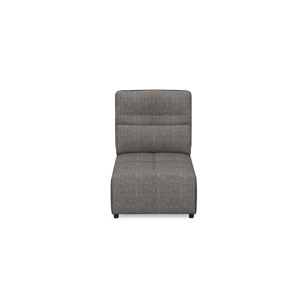 JERON – Modular Push Back Fabric Sofa with Storage Arm (1-seater No Arm)