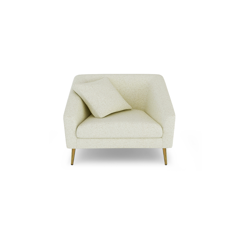 LORO - Low Back Fabric / Leather Sofa (1-seater)