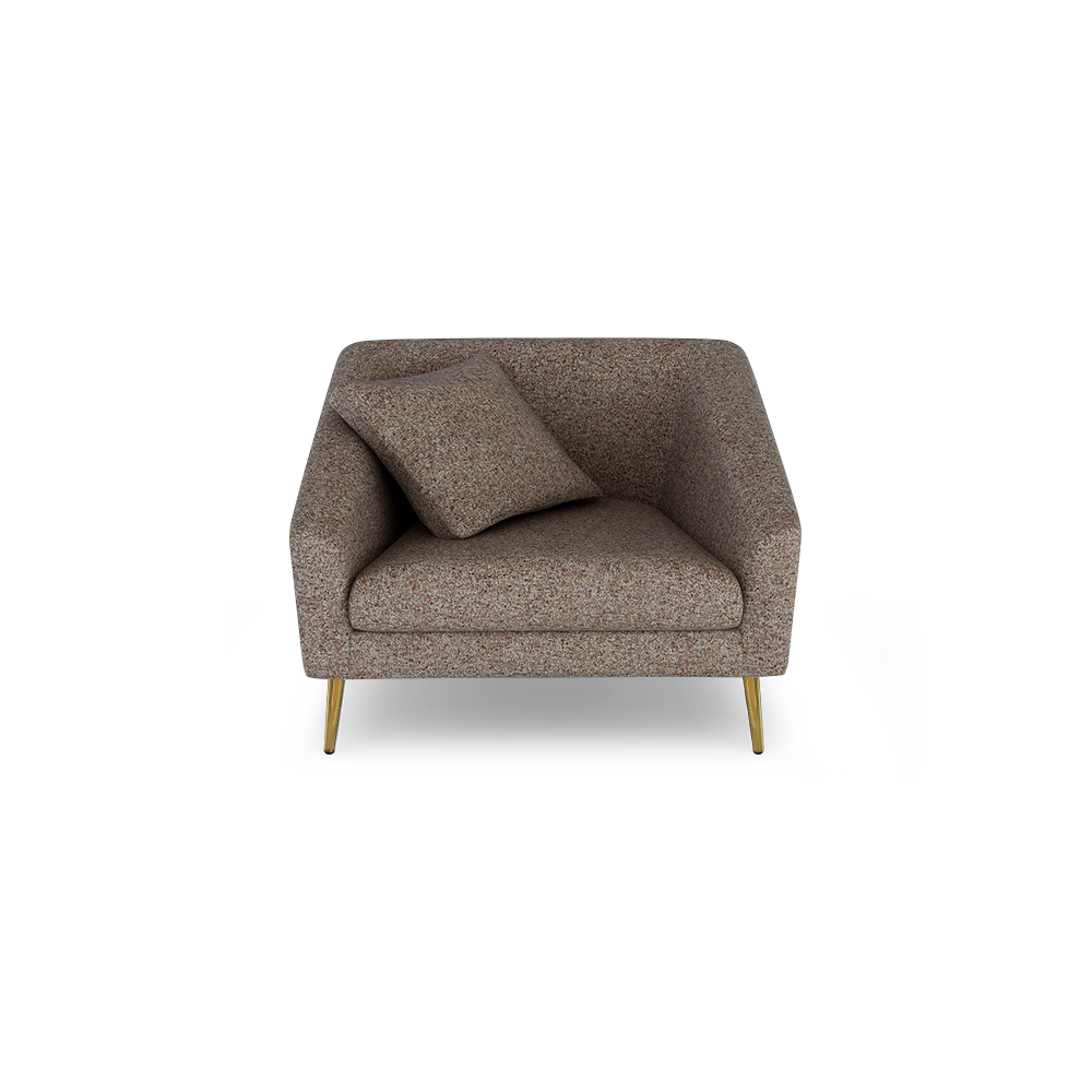 LORO - Low Back Fabric / Leather Sofa (1-seater)