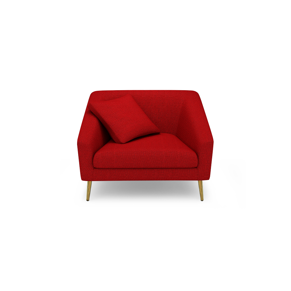 LORO - Low Back Fabric / Leather Sofa (1-seater)