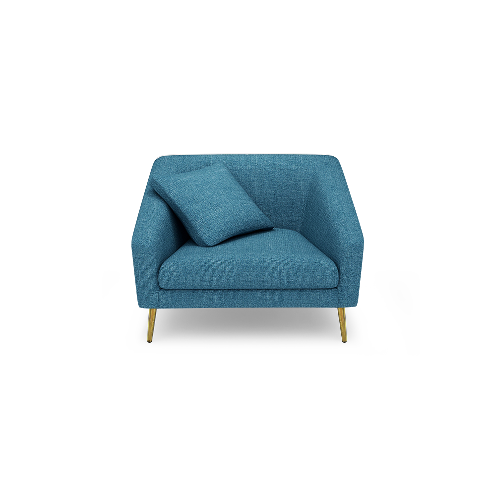 LORO - Low Back Fabric / Leather Sofa (1-seater)