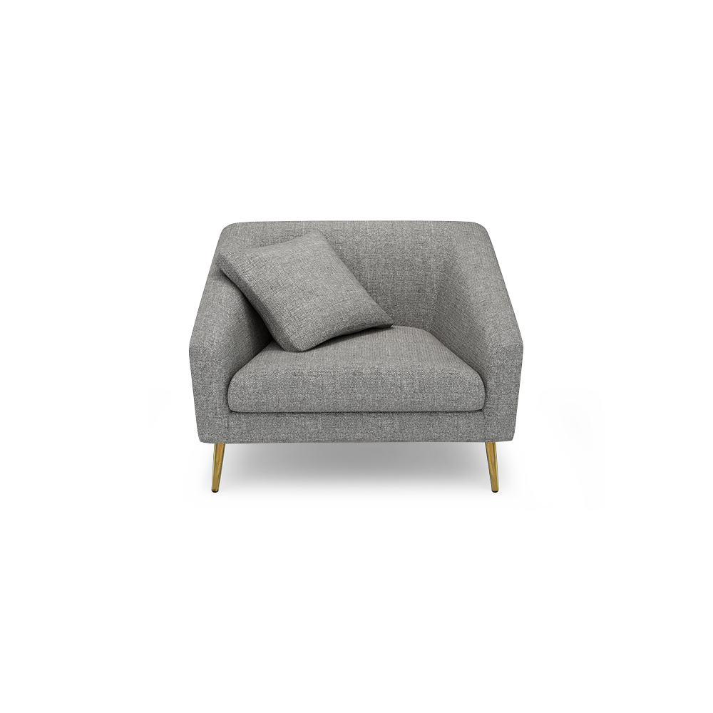 LORO - Low Back Fabric / Leather Sofa (1-seater)