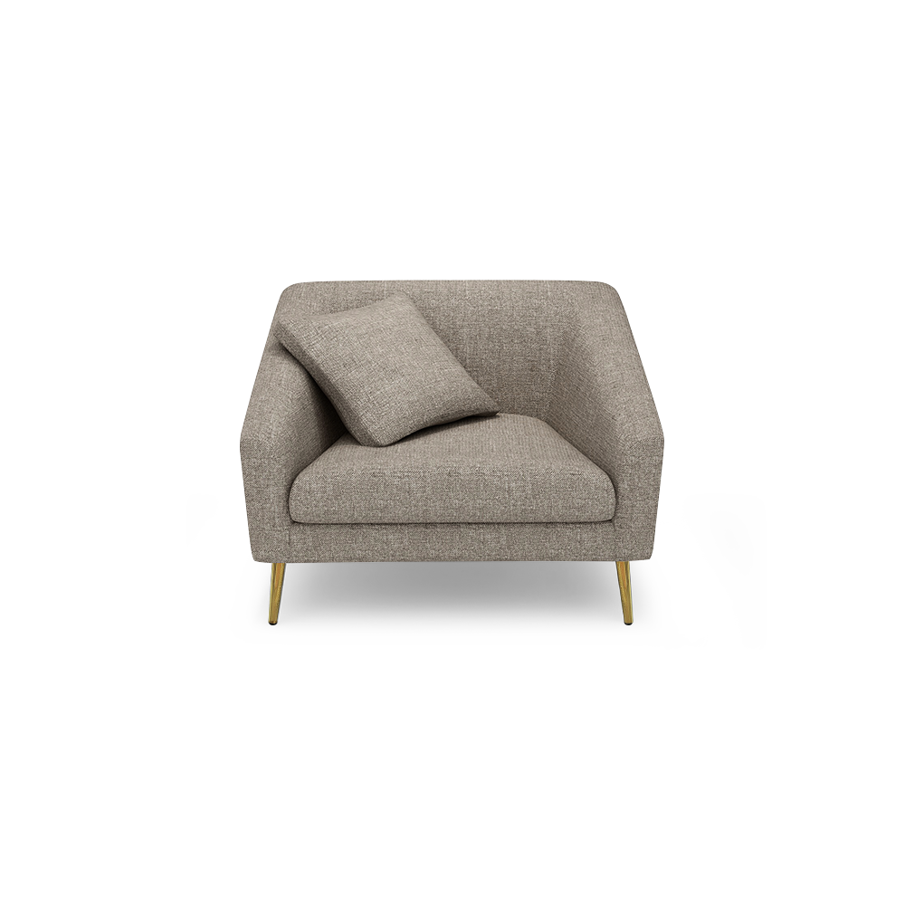 LORO - Low Back Fabric / Leather Sofa (1-seater)