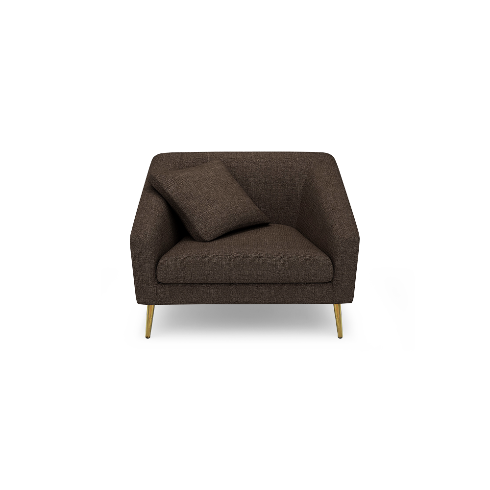 LORO - Low Back Fabric / Leather Sofa (1-seater)