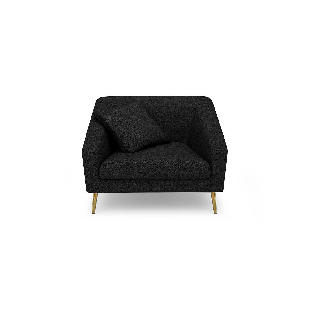 LORO - Low Back Fabric / Leather Sofa (1-seater)