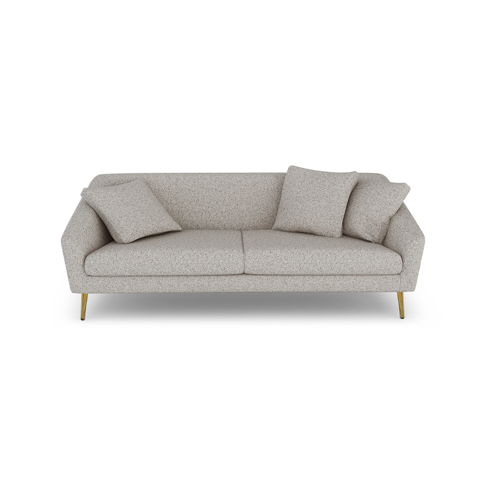 LORO - Low Back Fabric / Leather Sofa (3-seater)