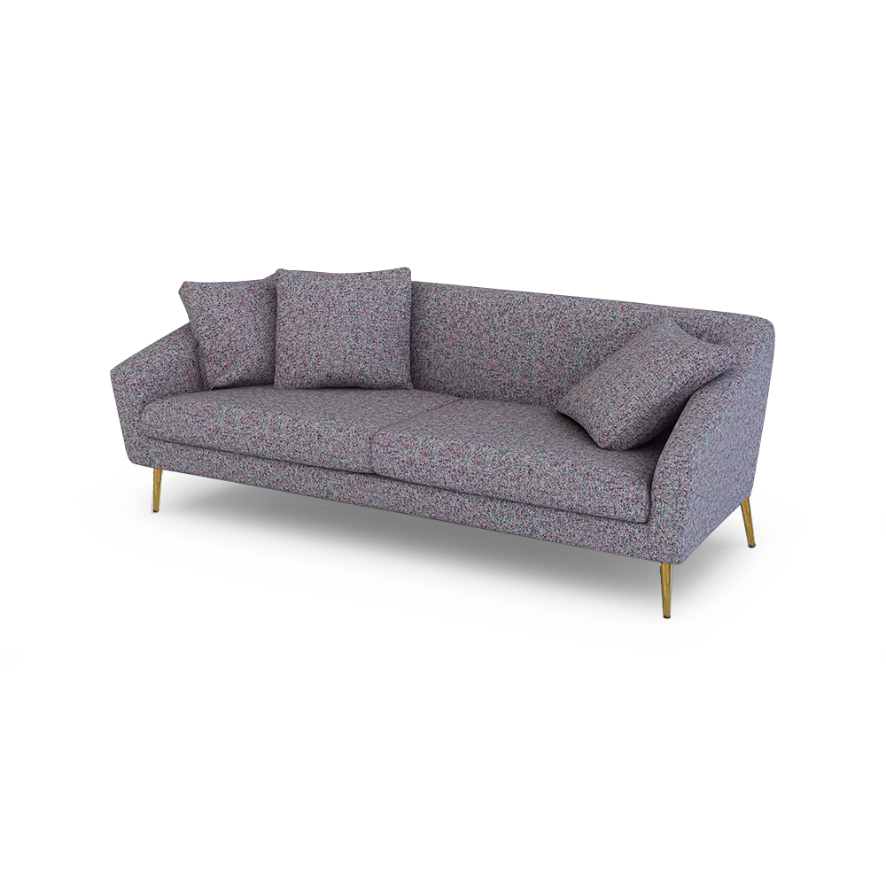 LORO - Low Back Fabric / Leather Sofa (3-seater)