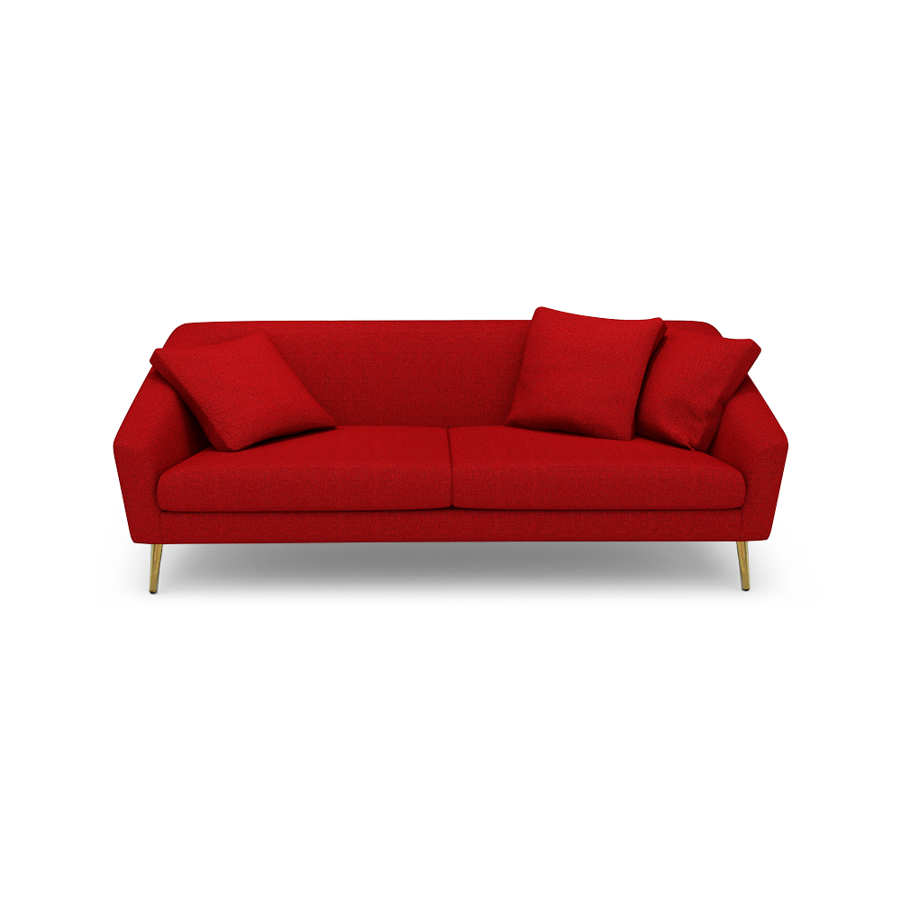 LORO - Low Back Fabric / Leather Sofa (3-seater)