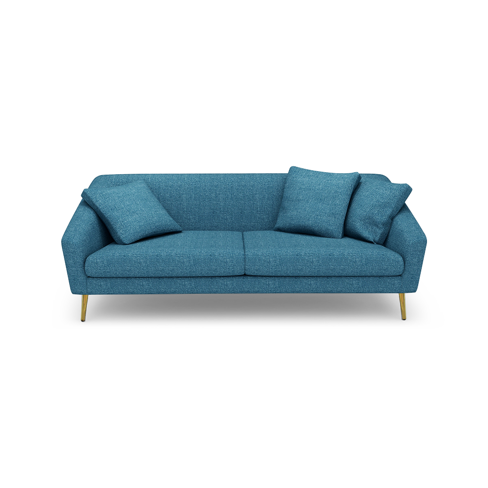 LORO - Low Back Fabric / Leather Sofa (3-seater)