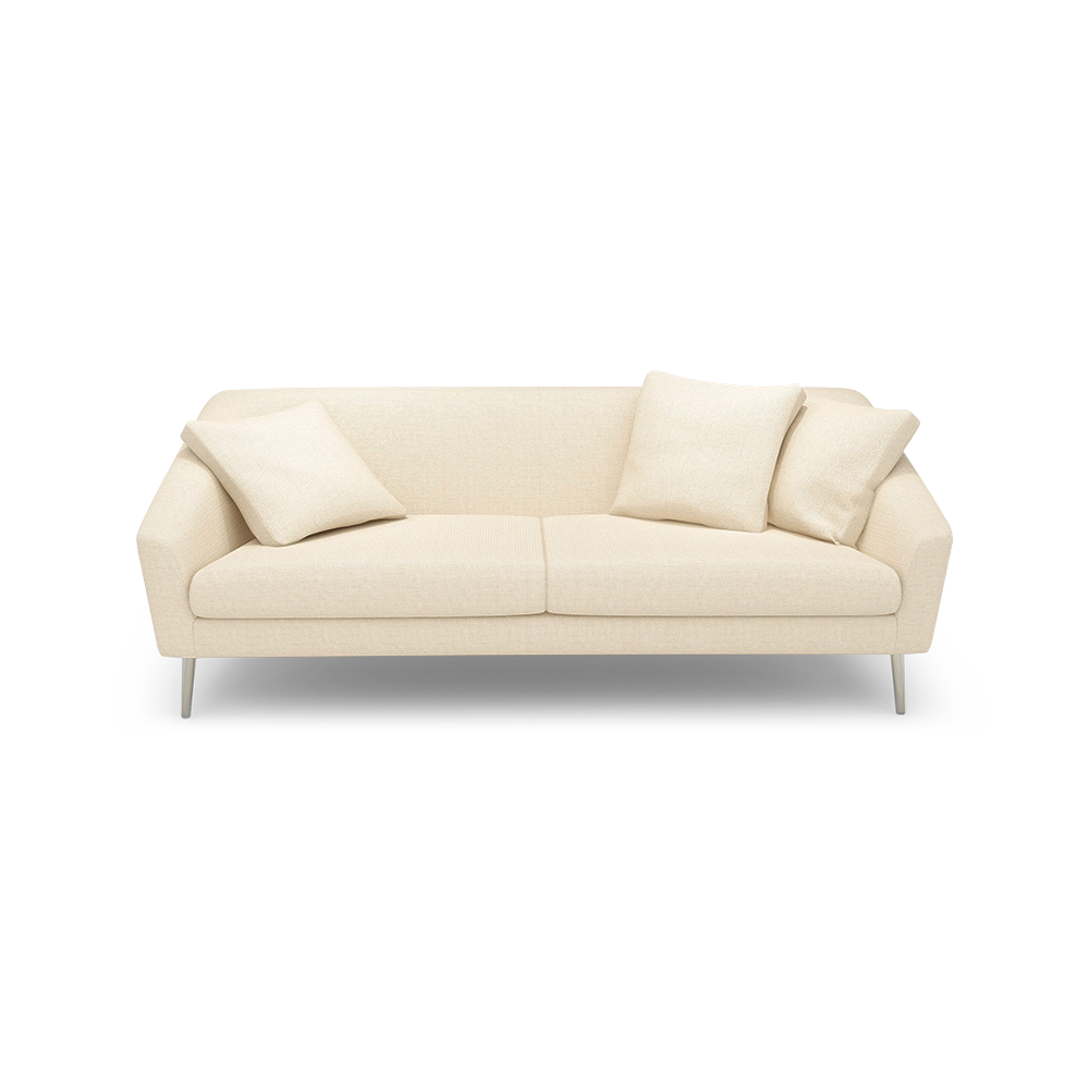LORO - Low Back Fabric / Leather Sofa (3-seater)