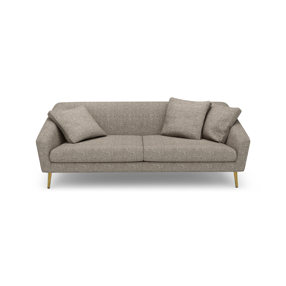 LORO - Low Back Fabric / Leather Sofa (3-seater)