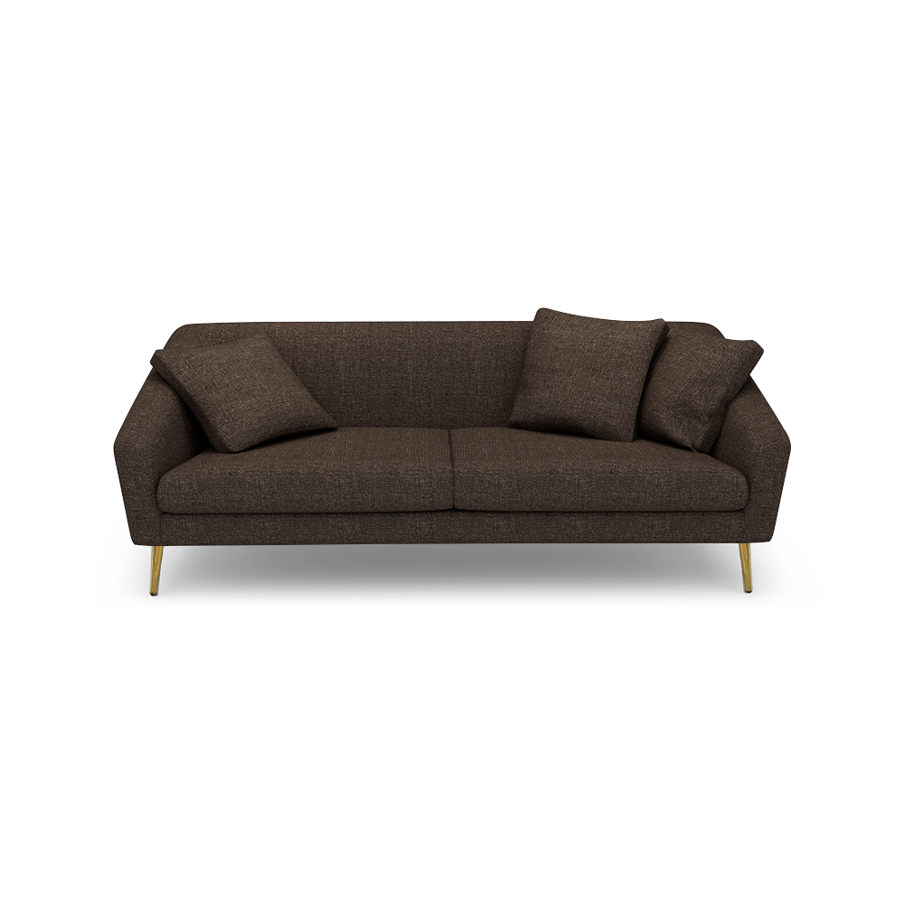 LORO - Low Back Fabric / Leather Sofa (3-seater)