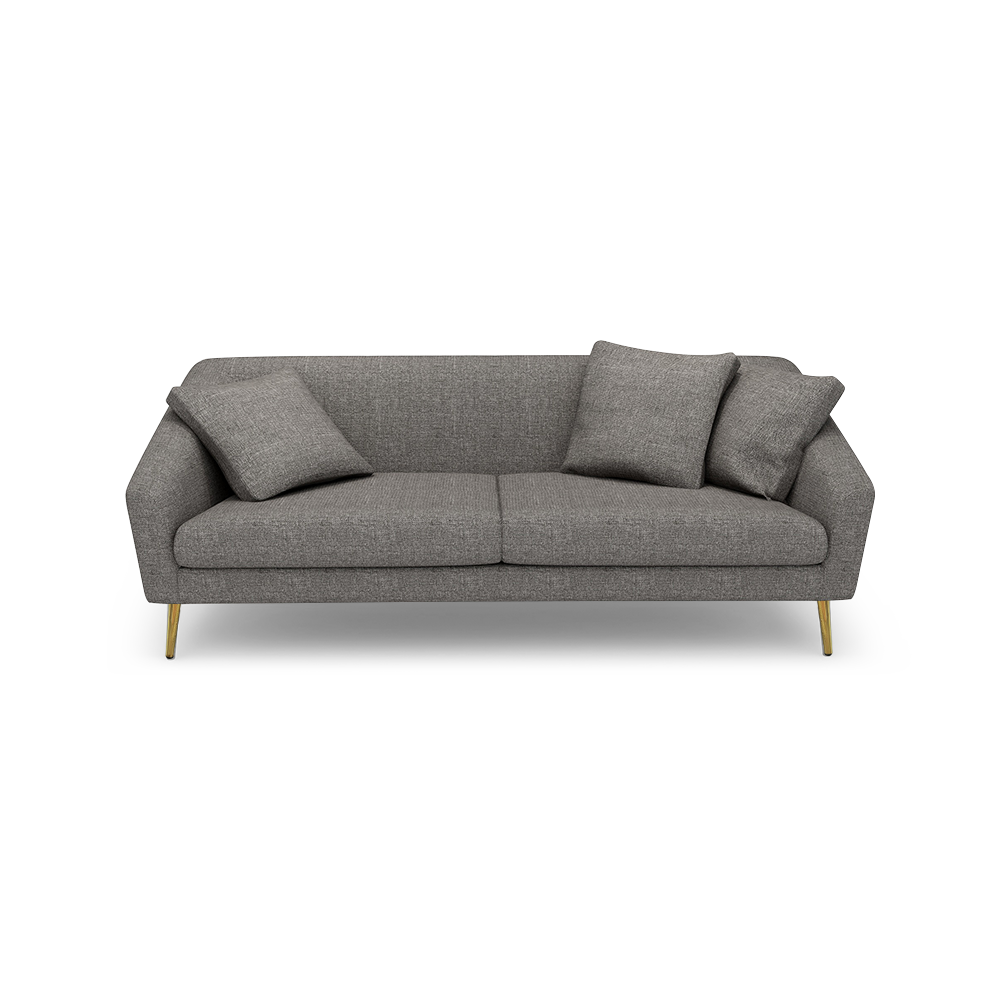 LORO - Low Back Fabric / Leather Sofa (3-seater)