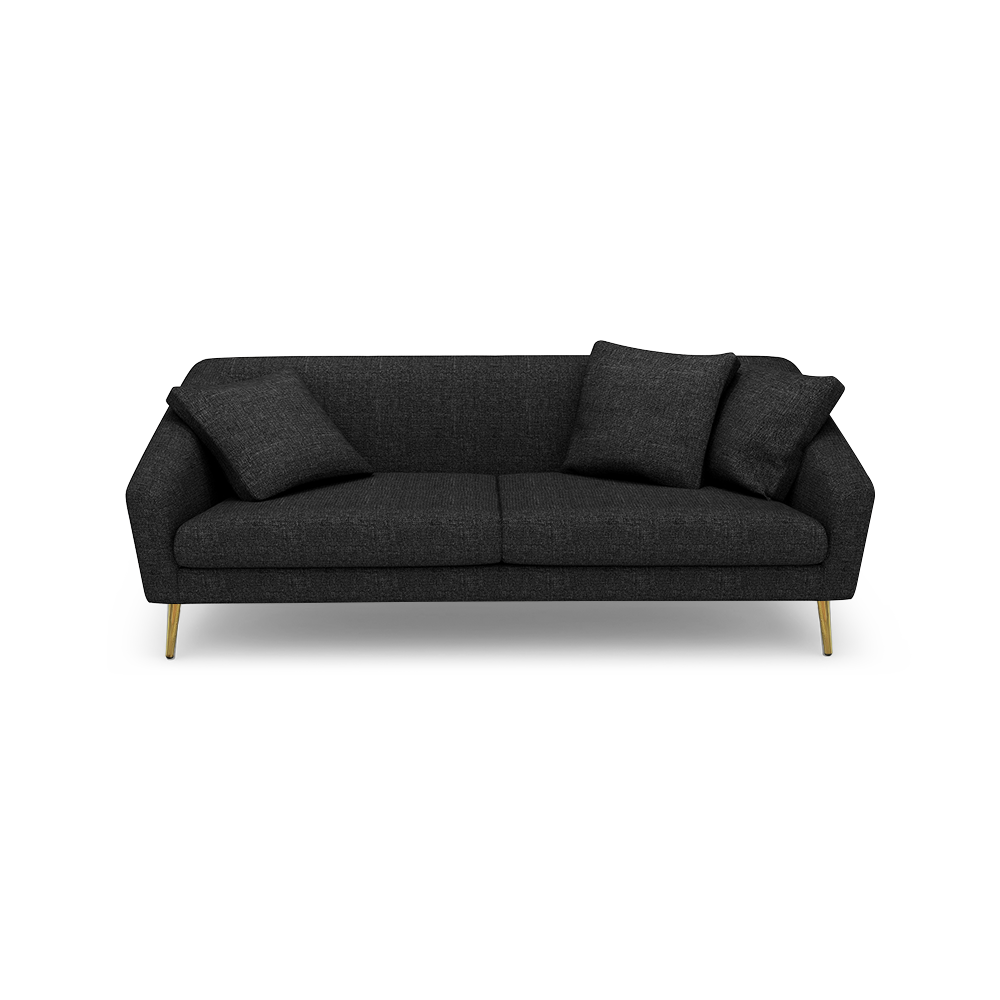 LORO - Low Back Fabric / Leather Sofa (3-seater)