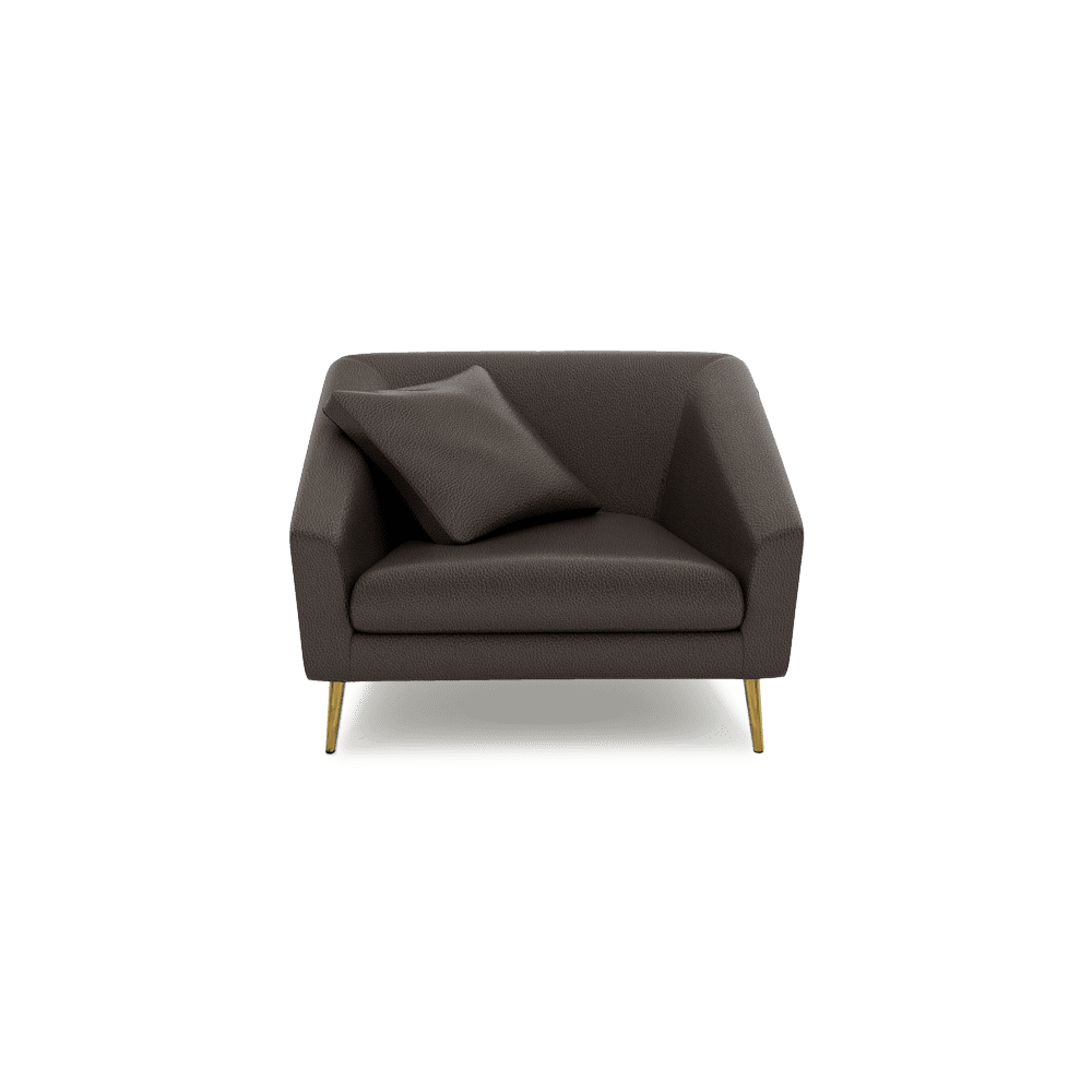 LORO - Low Back Fabric / Leather Sofa (1-seater)