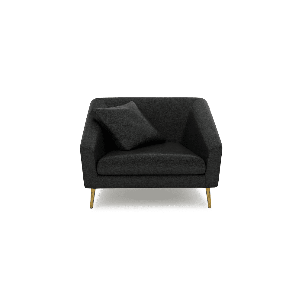 LORO - Low Back Fabric / Leather Sofa (1-seater)