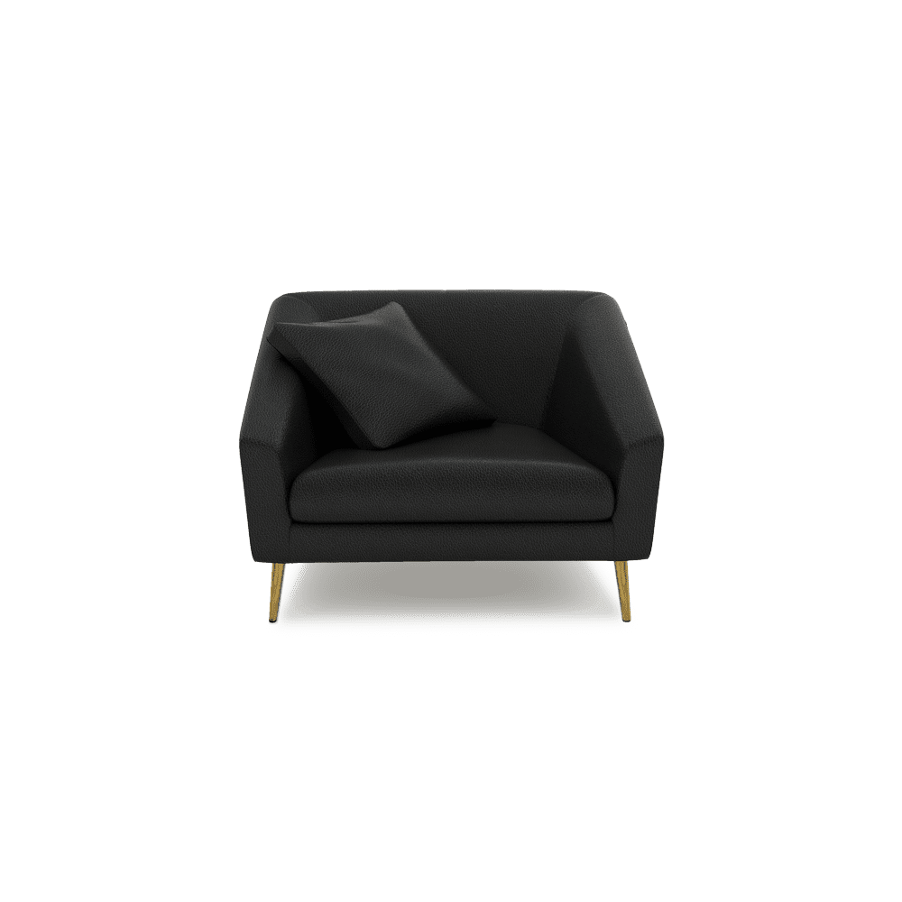 LORO - Low Back Fabric / Leather Sofa (1-seater)