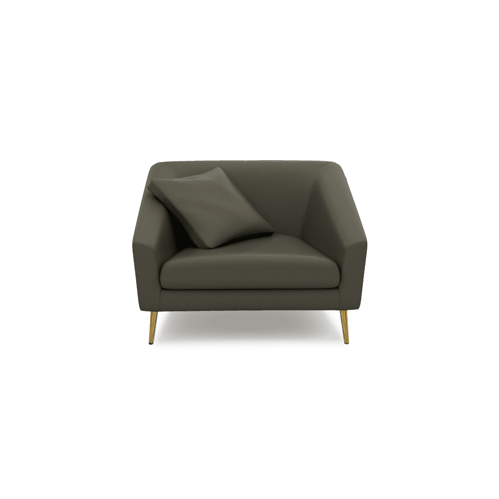 LORO - Low Back Fabric / Leather Sofa (1-seater)