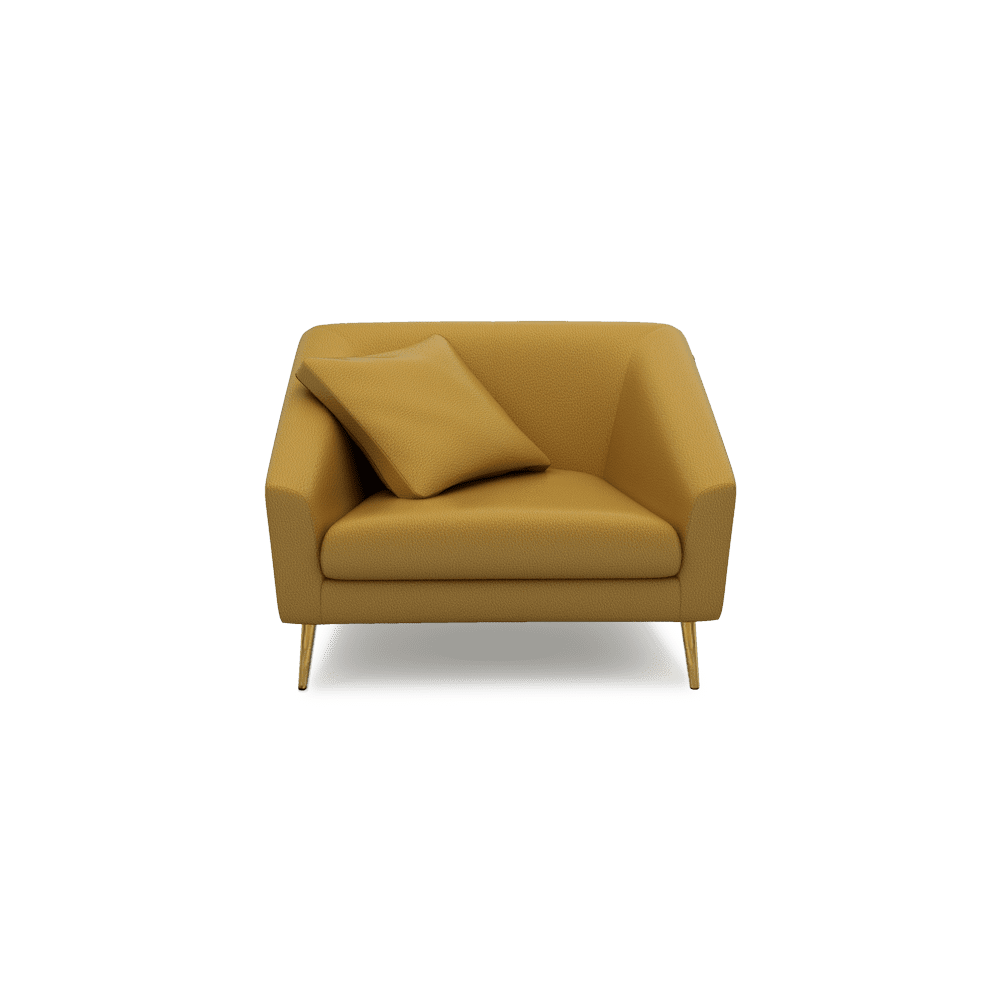 LORO - Low Back Fabric / Leather Sofa (1-seater)