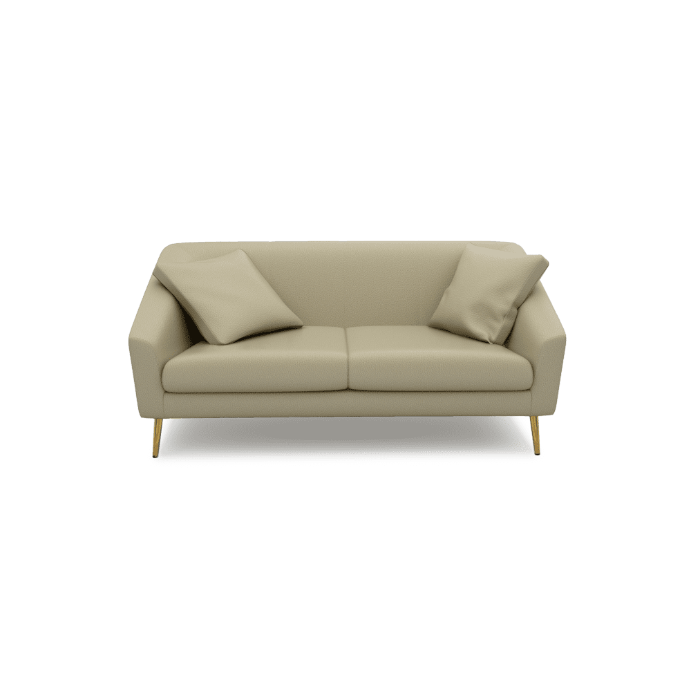 LORO - Low Back Fabric / Leather Sofa (2-seater)