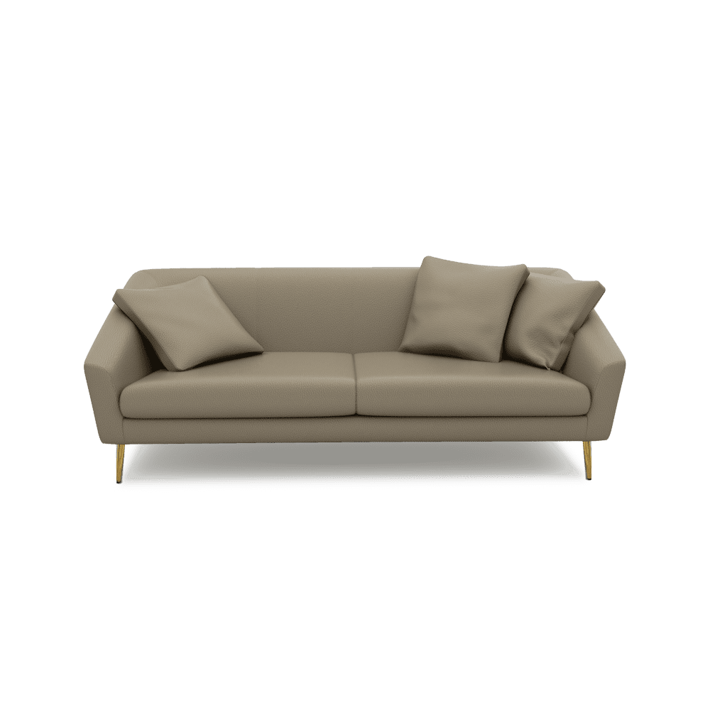 LORO - Low Back Fabric / Leather Sofa (3-seater)