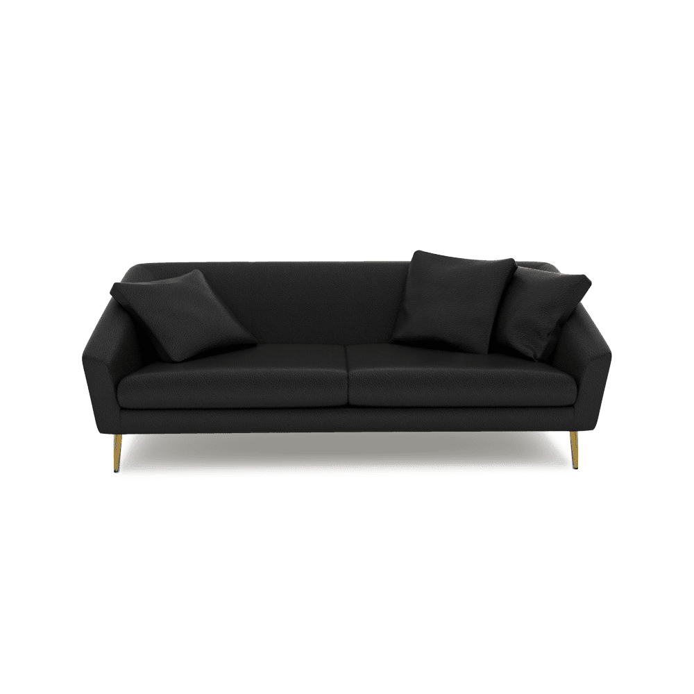 LORO - Low Back Fabric / Leather Sofa (3-seater)