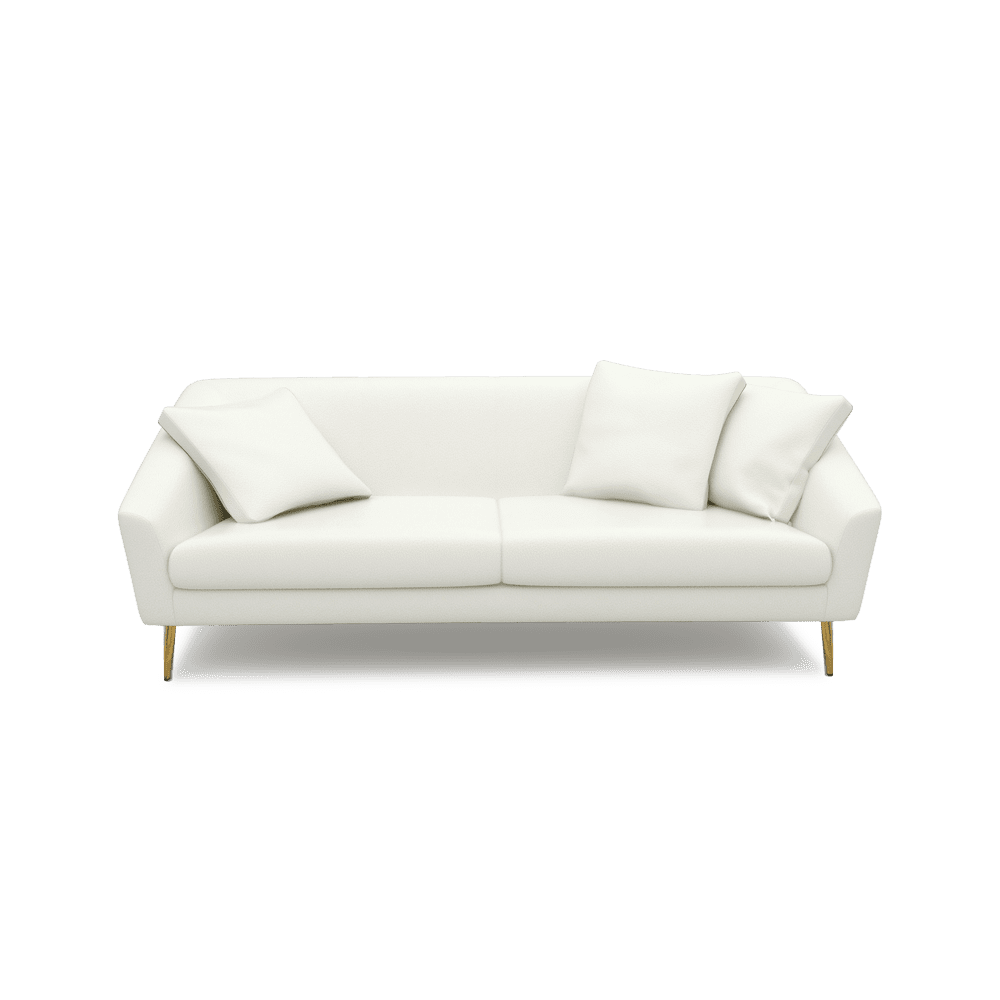 LORO - Low Back Fabric / Leather Sofa (3-seater)