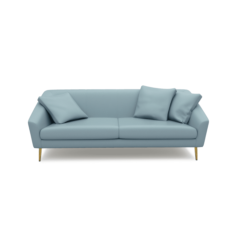 LORO - Low Back Fabric / Leather Sofa (3-seater)