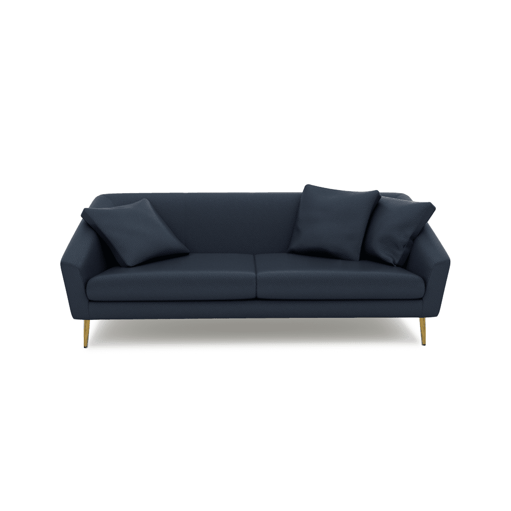 LORO - Low Back Fabric / Leather Sofa (3-seater)