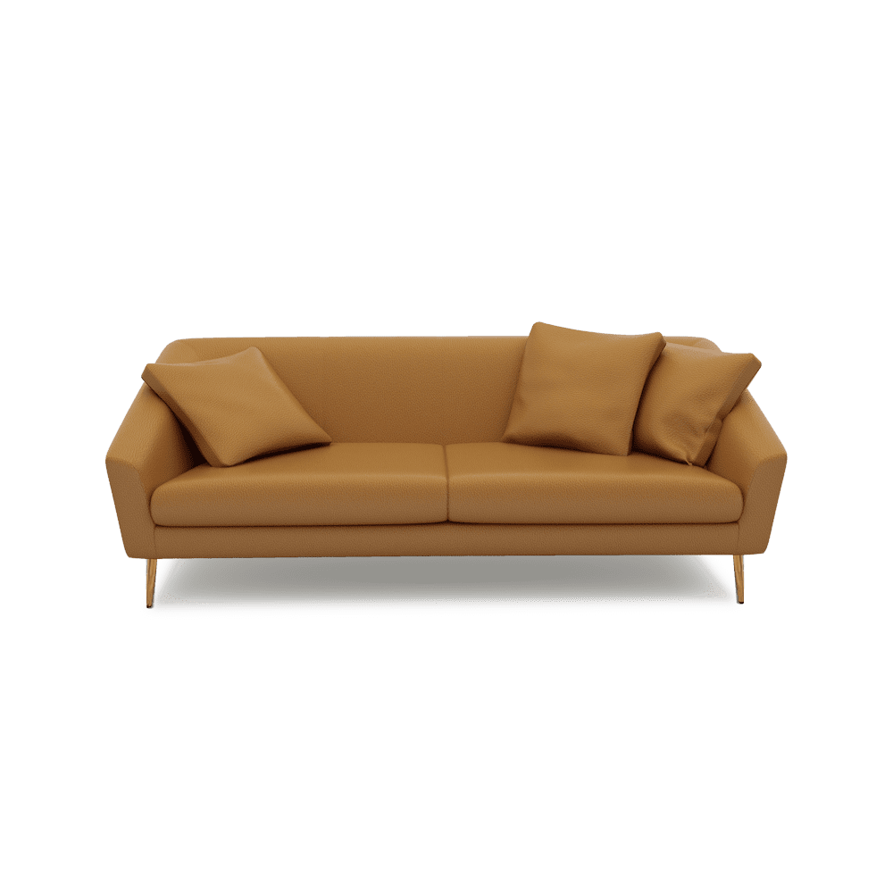 LORO - Low Back Fabric / Leather Sofa (3-seater)