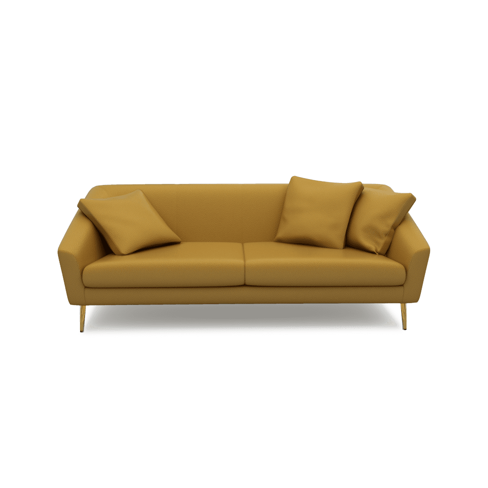 LORO - Low Back Fabric / Leather Sofa (3-seater)