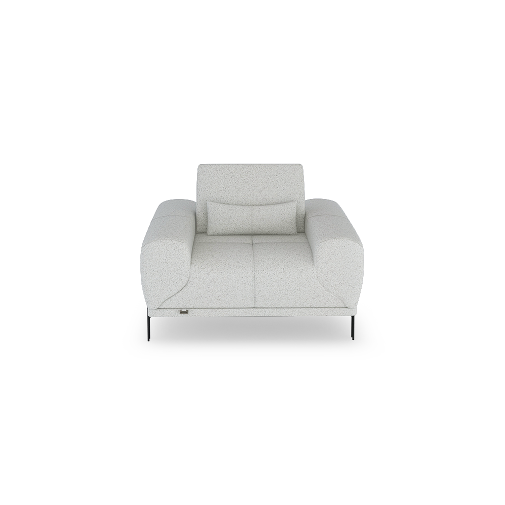 WILFORD – Modular Fabric / Leather Sofa with Adjustable Backrest (1-seater)