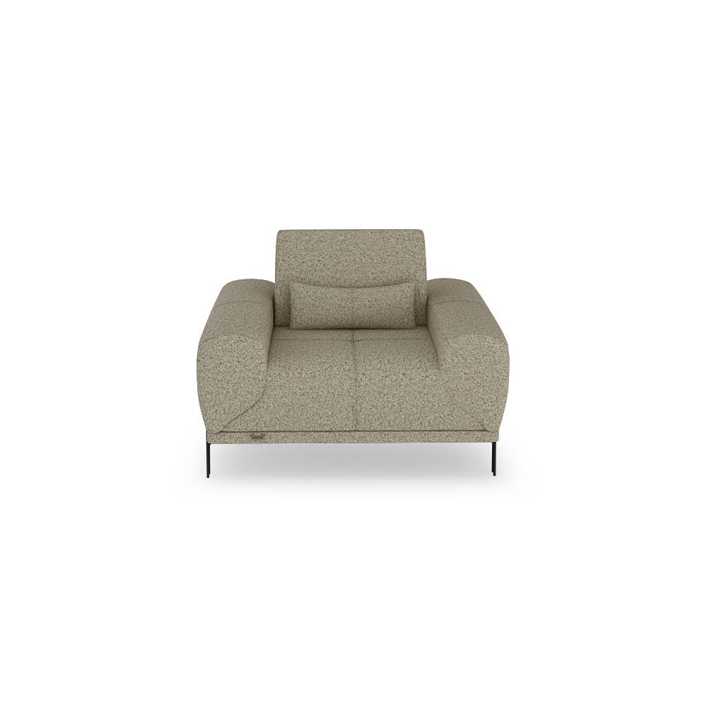 WILFORD – Modular Fabric / Leather Sofa with Adjustable Backrest (1-seater)