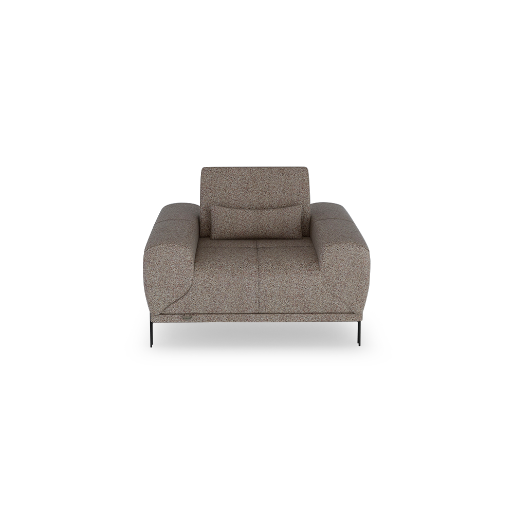 WILFORD – Modular Fabric / Leather Sofa with Adjustable Backrest (1-seater)
