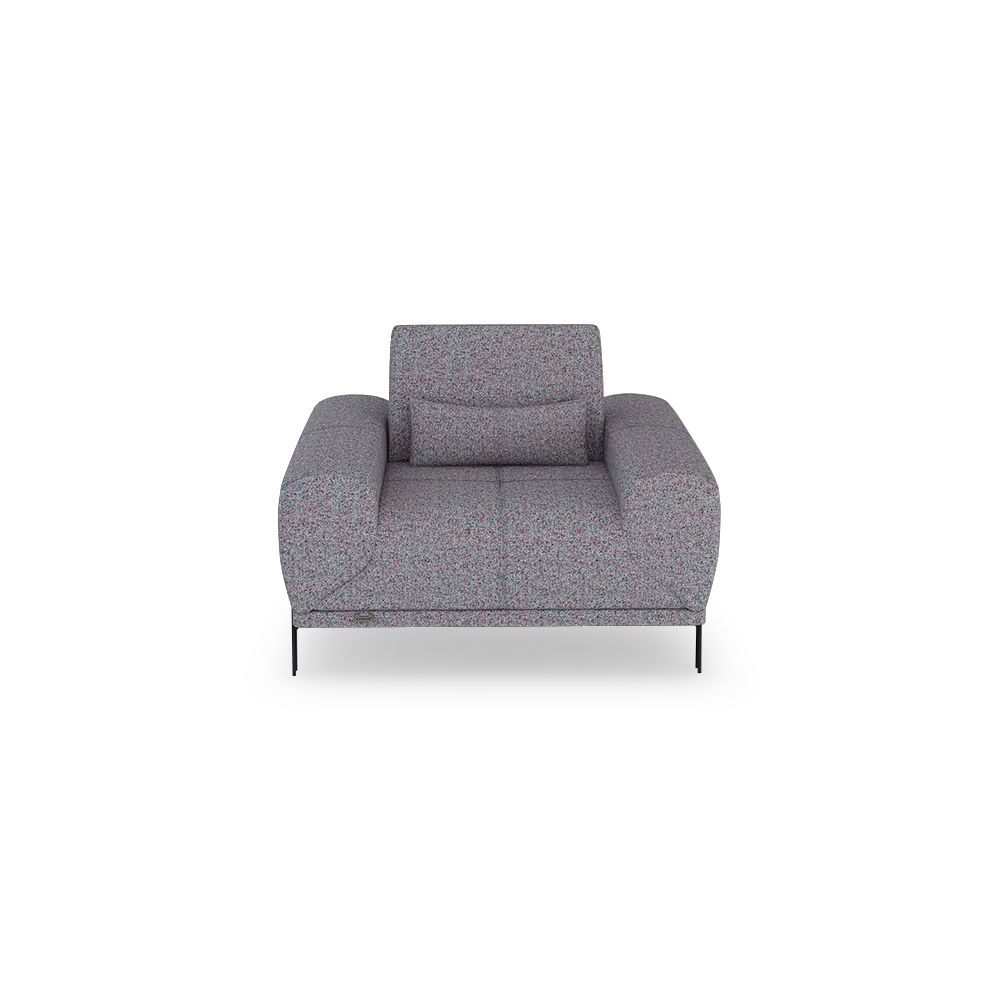 WILFORD – Modular Fabric / Leather Sofa with Adjustable Backrest (1-seater)
