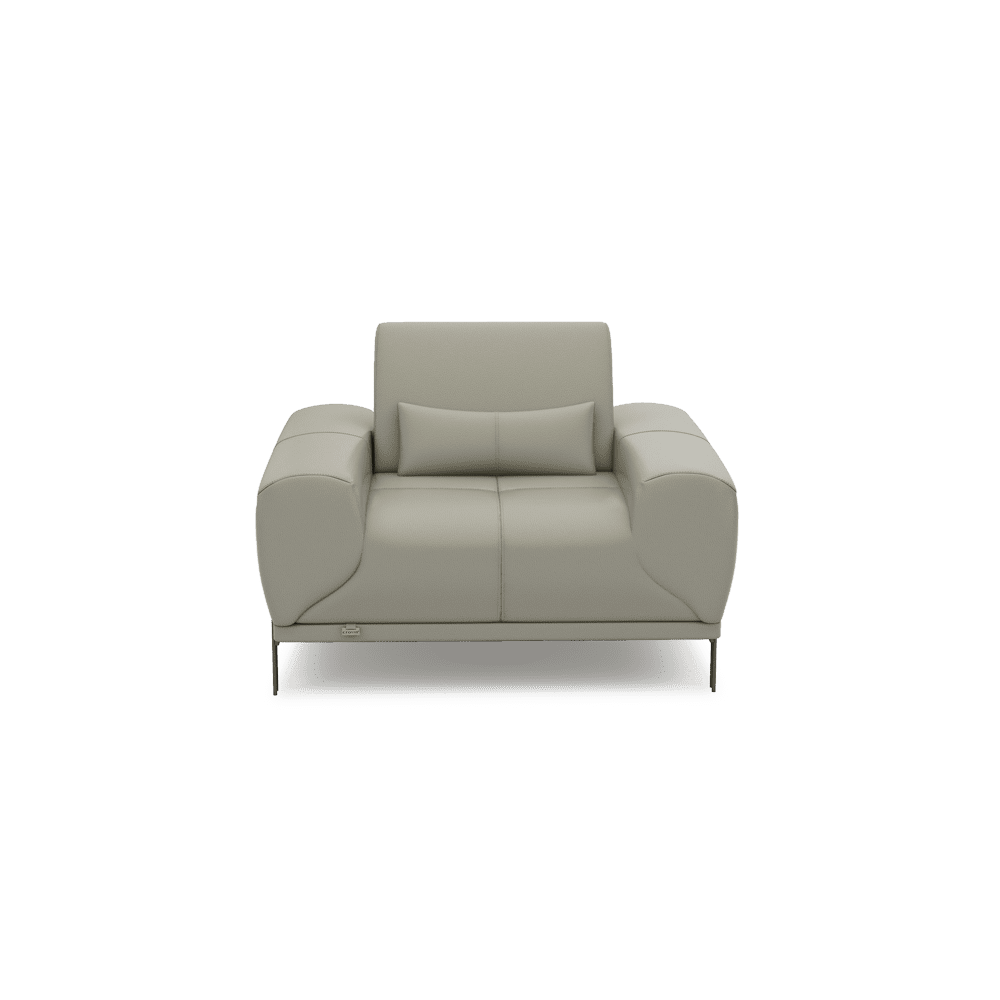 WILFORD – Modular Fabric / Leather Sofa with Adjustable Backrest (1-seater)